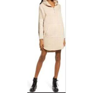 All Saints Xonda beige Hoodie Dress Size M